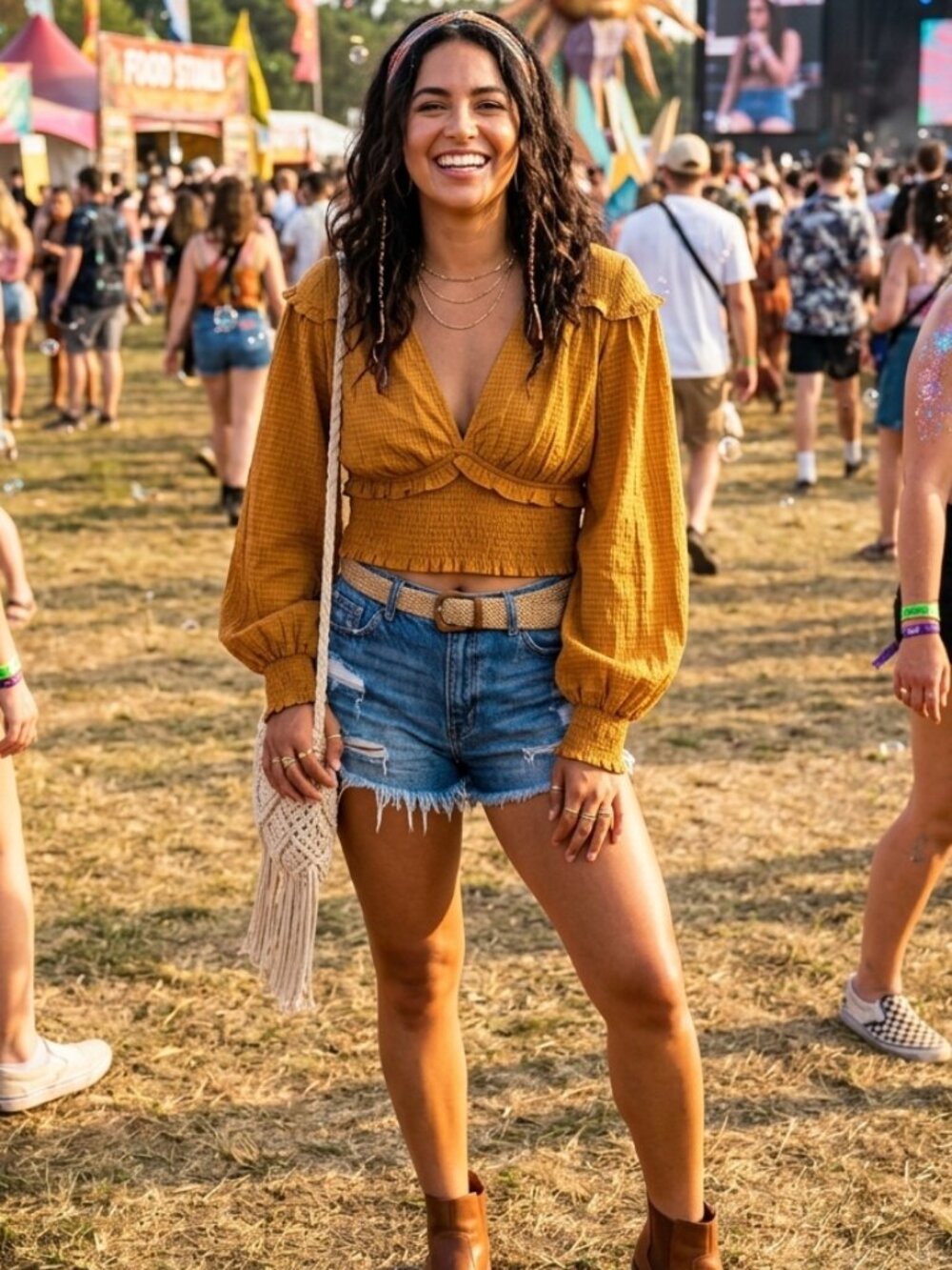 A Loves A Size Medium Mustard Color